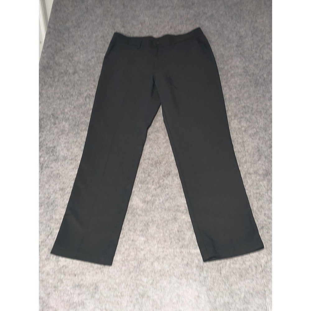 Unbranded Straight Fit Black‎ Polyester Dress Pants Men's Size 34x32